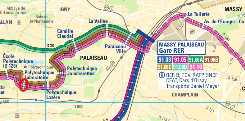 bus lines map